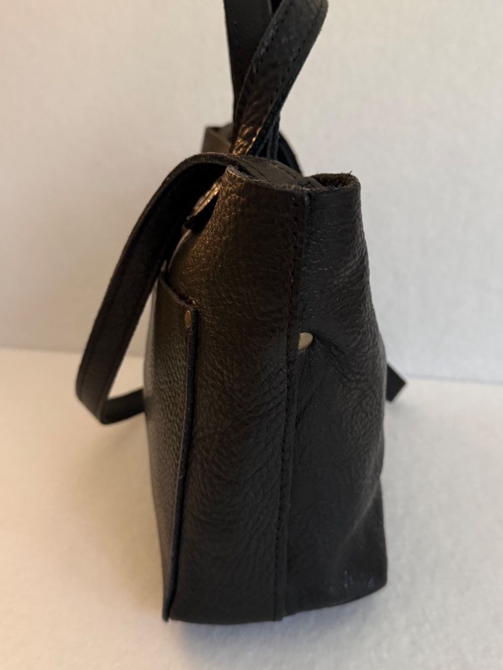 EUC Portland Leather Goods PLG Pebbled Black Mini Crossbody Classic - Picture 4 of 14